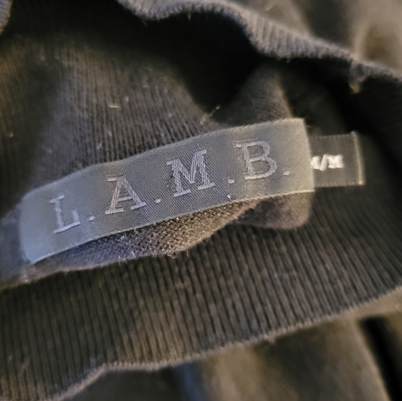 L.A.M.B. Sweater Cottin & Cashmere Turtleneck Size Medium - Picture 4 of 4
